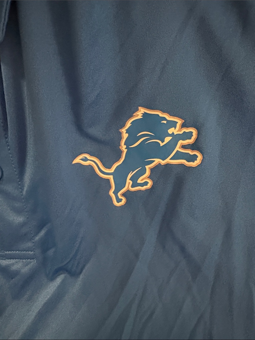 Detroit Lions Blue Polo Shirt - CSA XL NWT - Picture 2 of 4